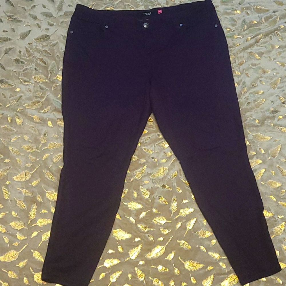 Torrid purple skinny jeans